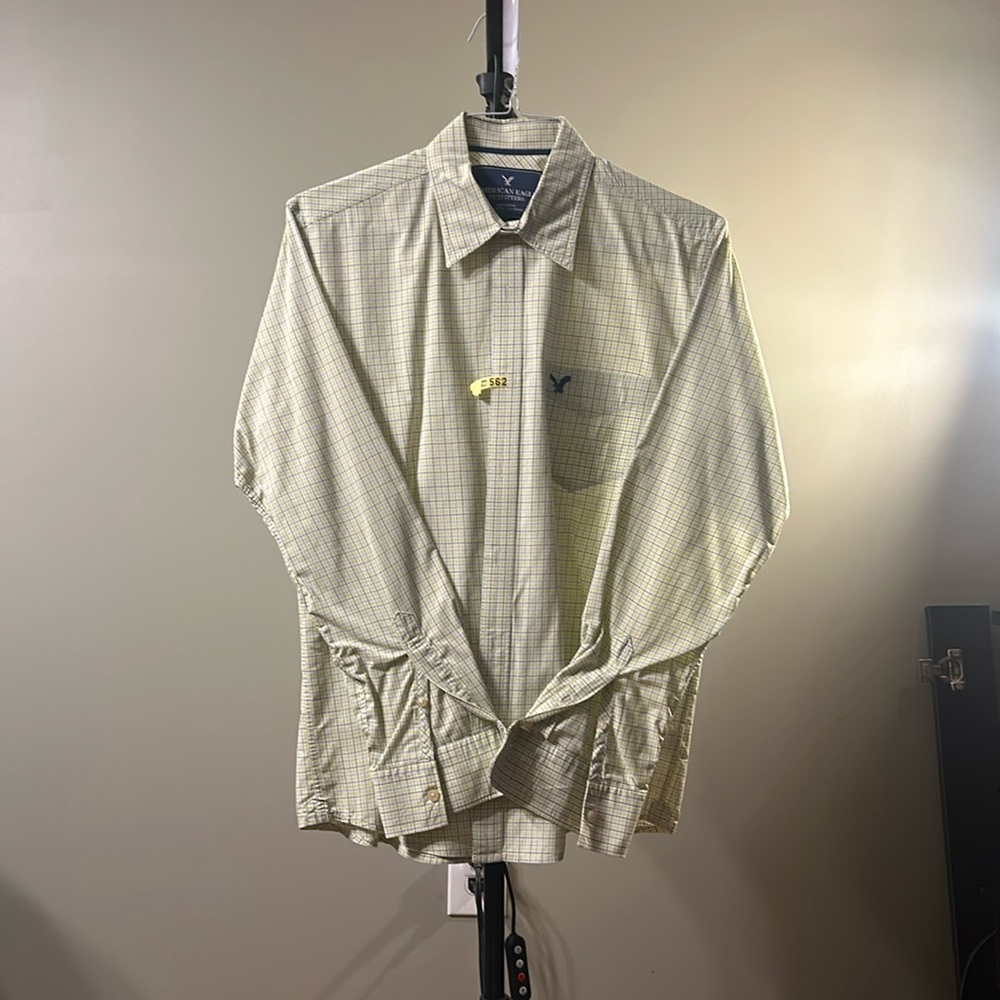 Green/yellow dress shirt Men’s - Dry Cleaned